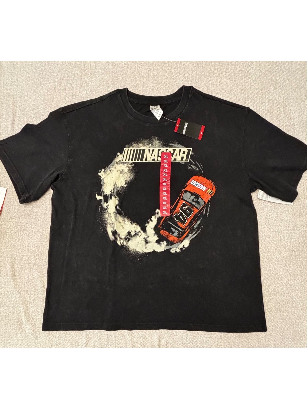 NASCAR Men’s Graphic Crewneck T-Shirt Black Size XL
